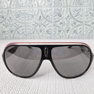 CARRERA SPEEDWAY YZZT4 Sunglasses VINTAGE Black White Red Frames 63-12-130